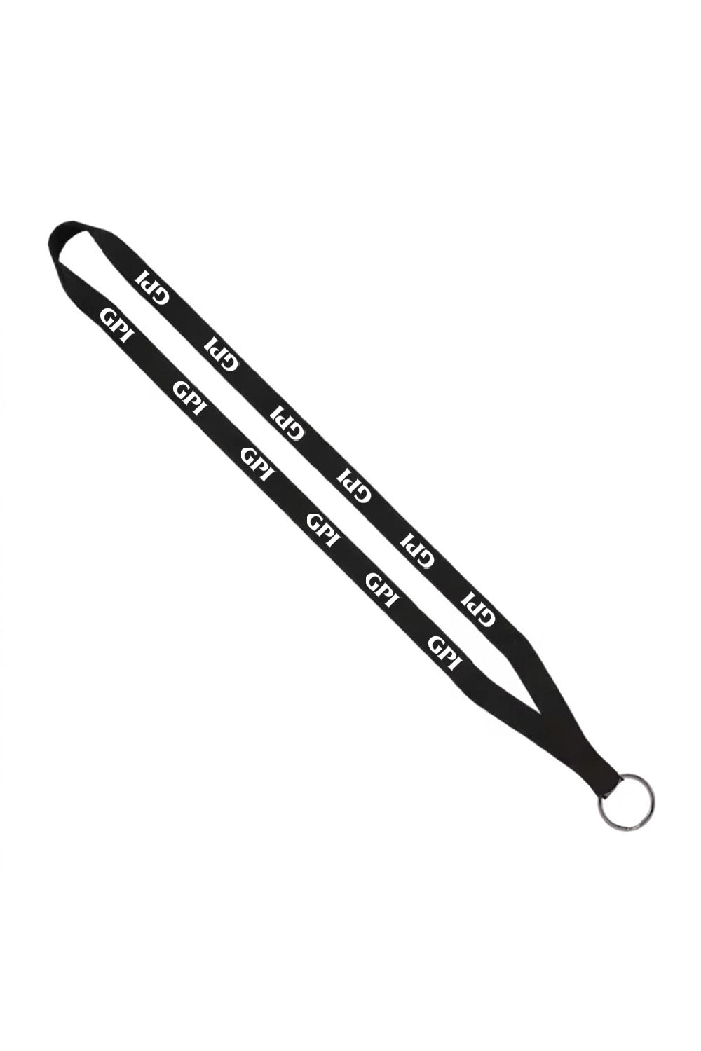 1/2″ Polyester Lanyard with Sewn Metal Split-Ring