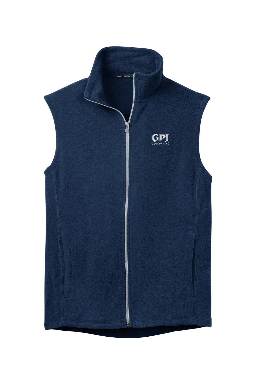 Men's Microfleece Vest - Geospatial