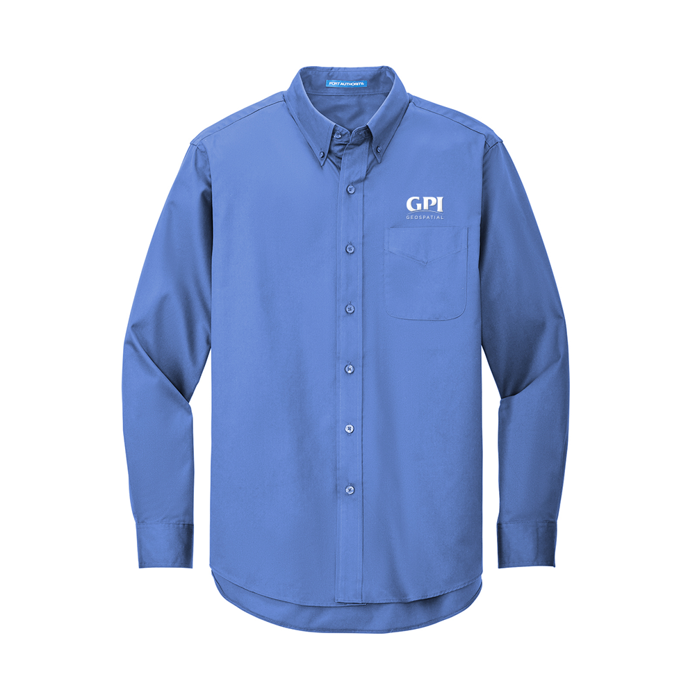 Men's Long Sleeve Easy Care Shirt - Geospatial – GPI eStore