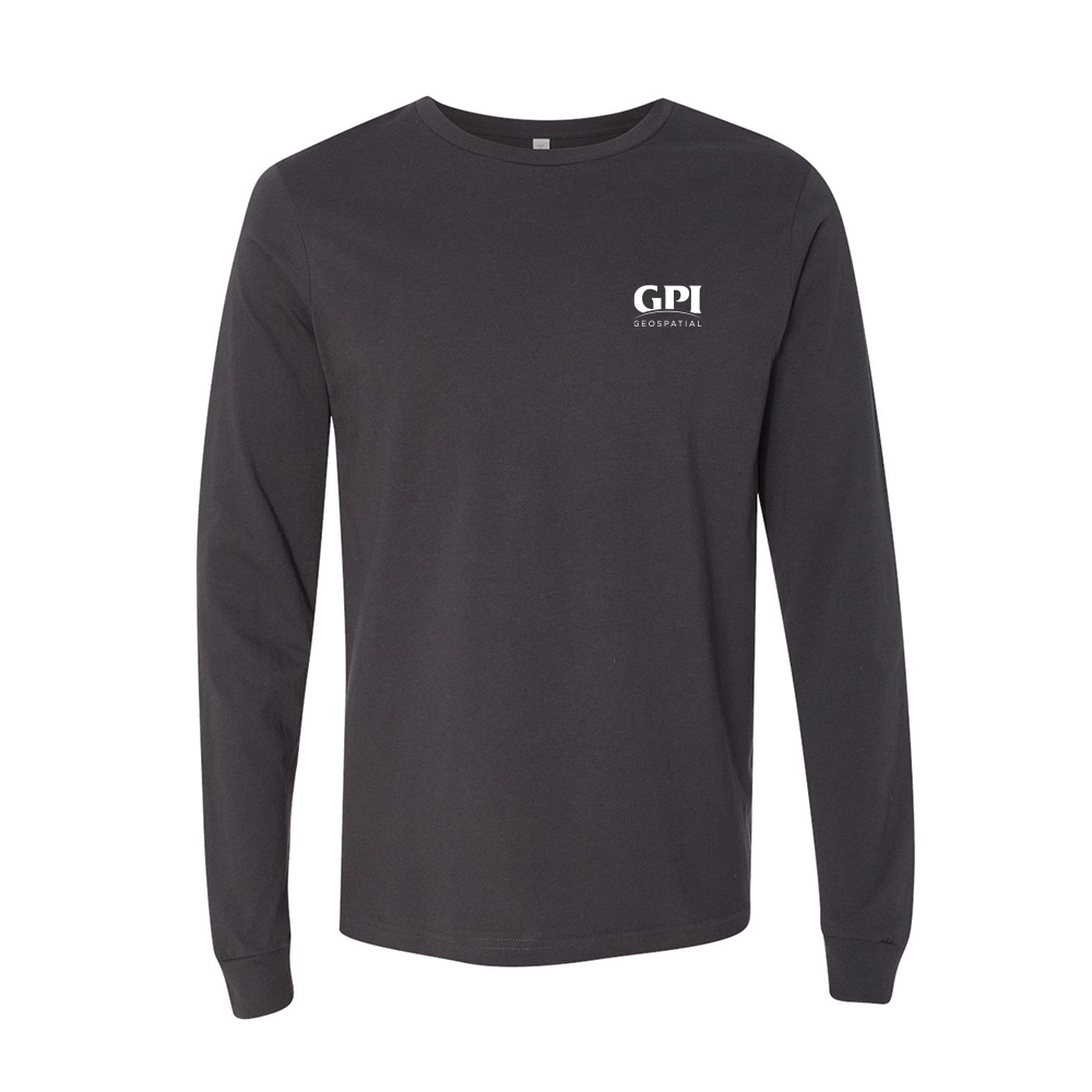 Men's Jersey Long Sleeve Tee - Geospatial