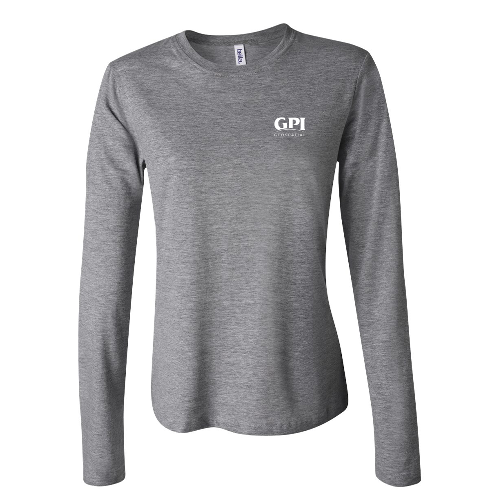 Women’s Jersey Long Sleeve Tee - Geospatial