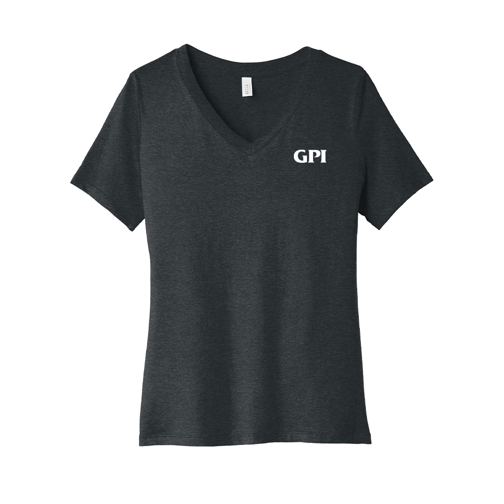 Women’s Relaxed Heather CVC V-Neck Tee