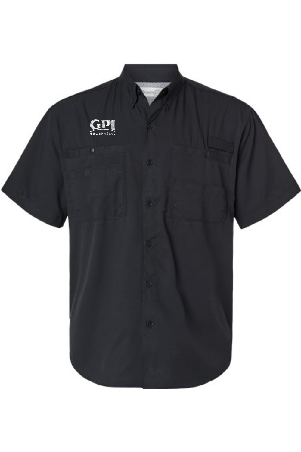 Men's Performance Short Sleeve Fishing Shirt - Geospatial