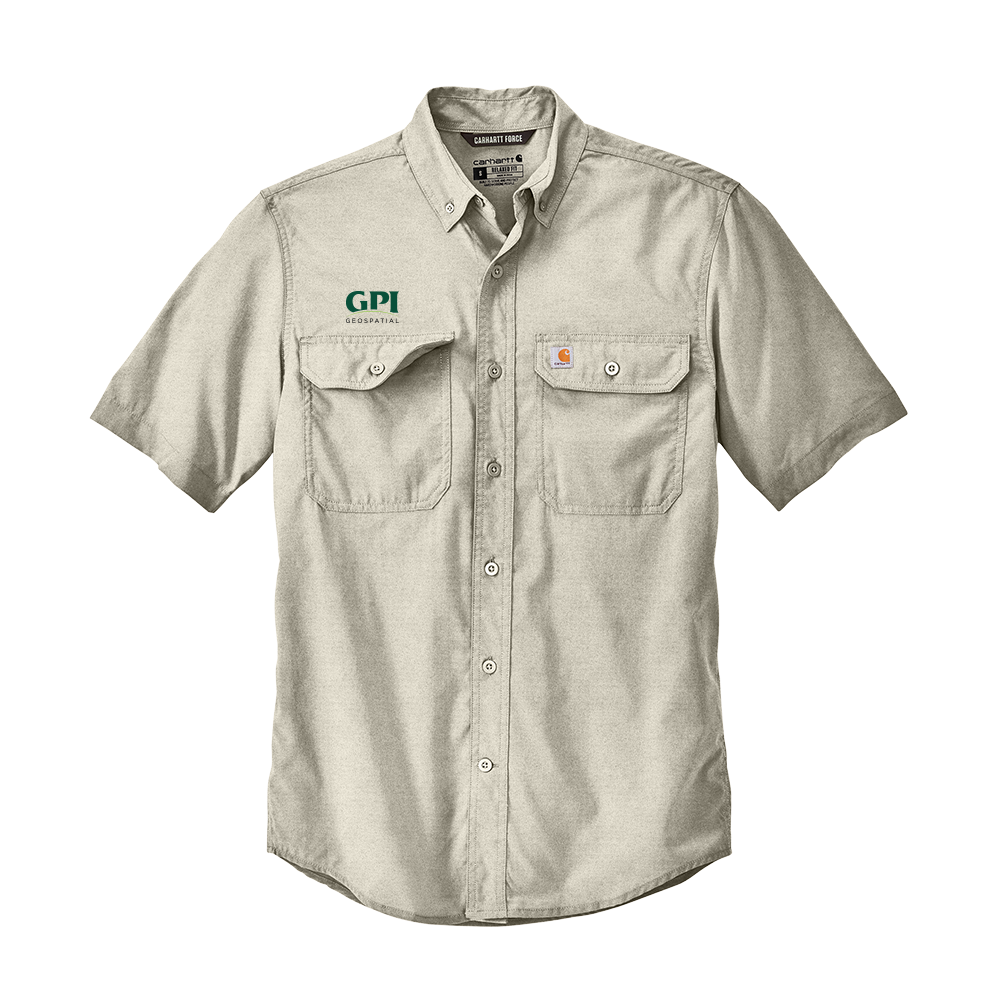 Men's Solid Short Sleeve Shirt - Geospatial