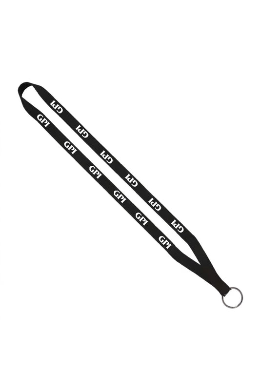 1/2″ Polyester Lanyard with Sewn Metal Split-Ring