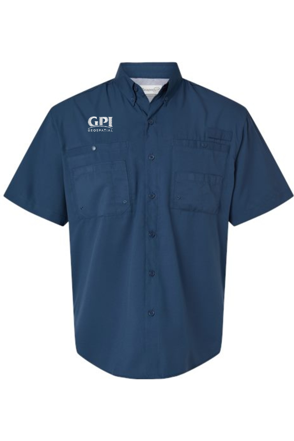 Men's Performance Short Sleeve Fishing Shirt - Geospatial