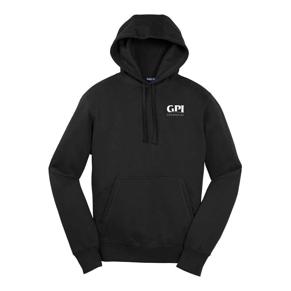 Men's Pullover Hooded Sweatshirt - Geospatial