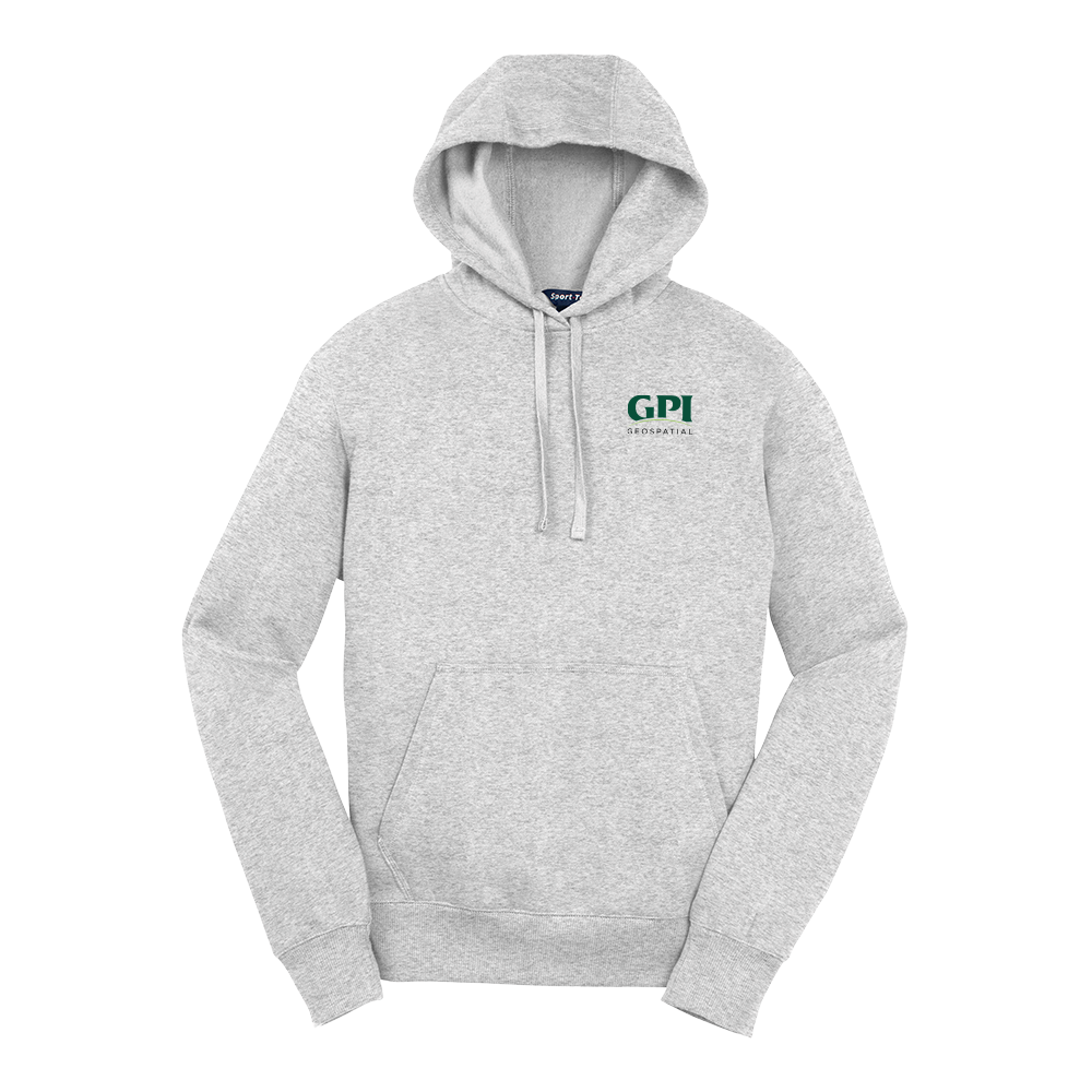 Men's Pullover Hooded Sweatshirt - Geospatial