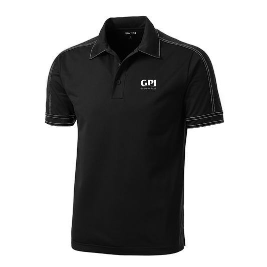 Men's Contrast Stitch Polo - Geospatial