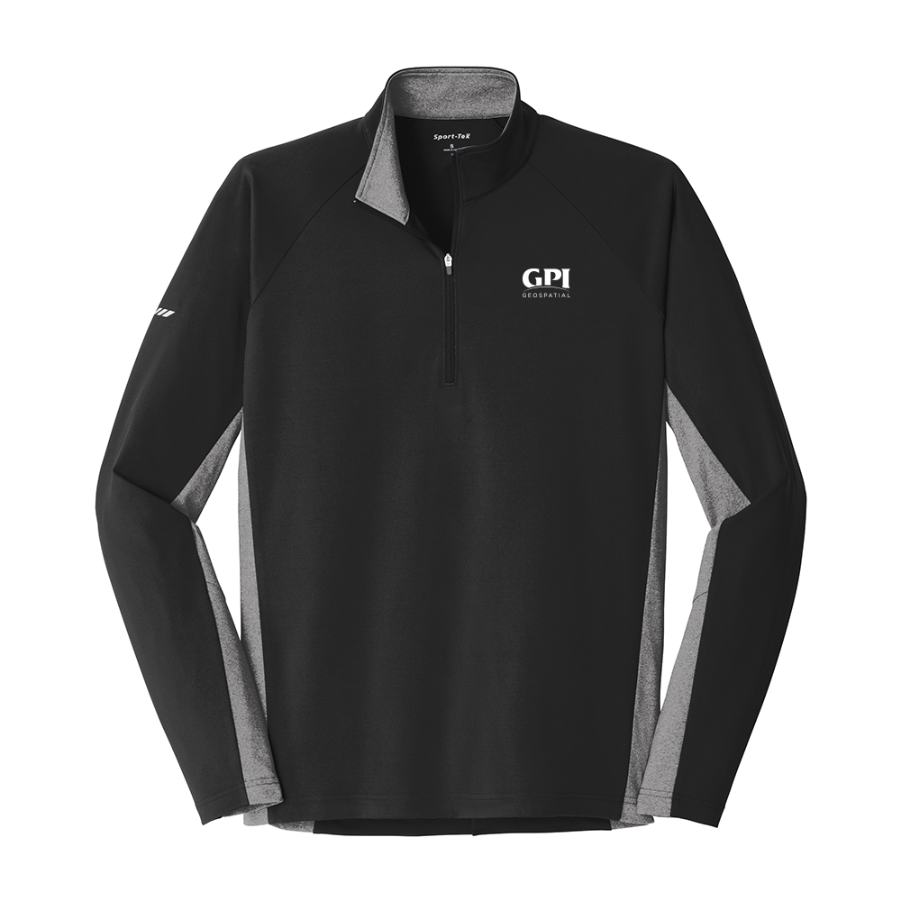 Men's Stretch Contrast 1/2-Zip Pullover - Geospatial