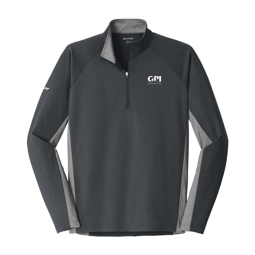 Men's Stretch Contrast 1/2-Zip Pullover - Geospatial