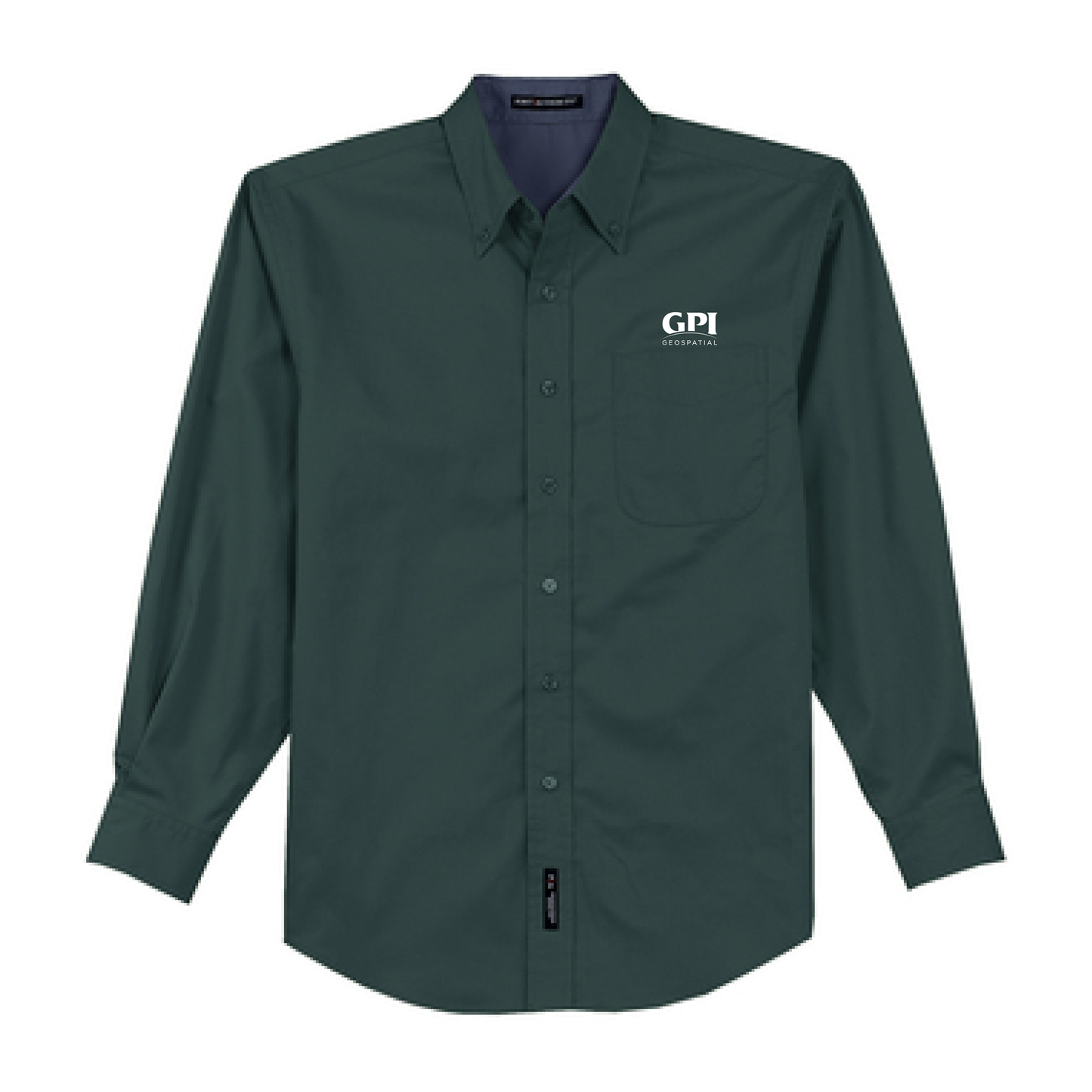 Men's Tall Long Sleeve Easy Care Shirt - Geospatial