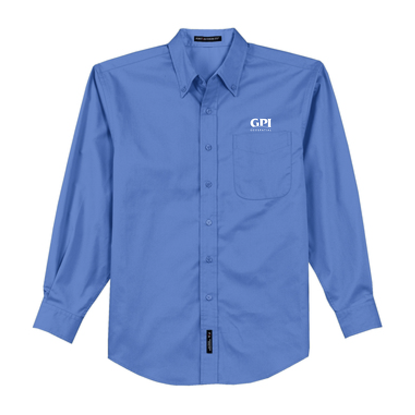 Men's Tall Long Sleeve Easy Care Shirt - Geospatial