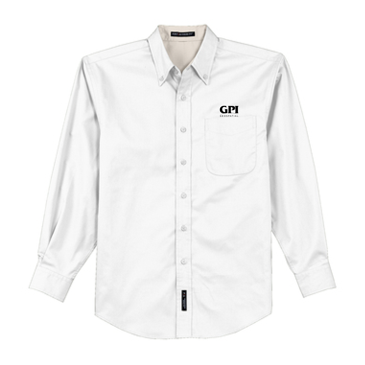 Men's Tall Long Sleeve Easy Care Shirt - Geospatial