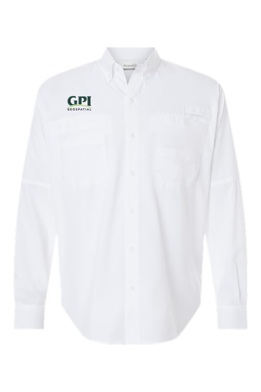 Men's Performance Long Sleeve Fishing Shirt - Geospatial