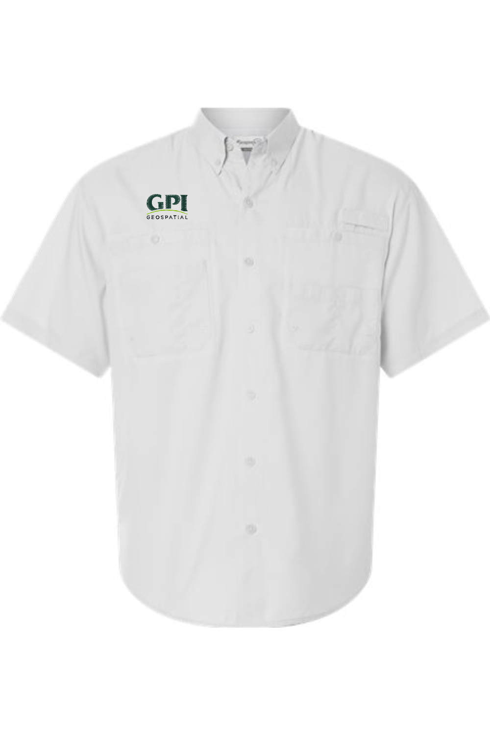 Men's Performance Short Sleeve Fishing Shirt - Geospatial