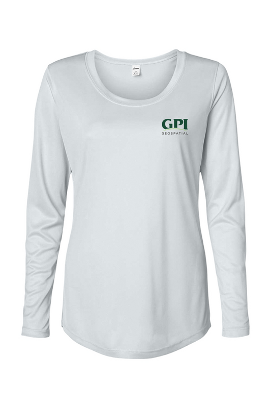 Women's Long Performance Long Sleeve T-Shirt - Geospatial