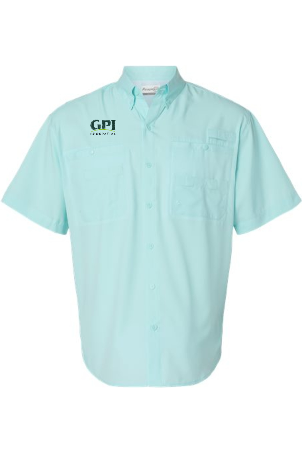 Men's Performance Short Sleeve Fishing Shirt - Geospatial