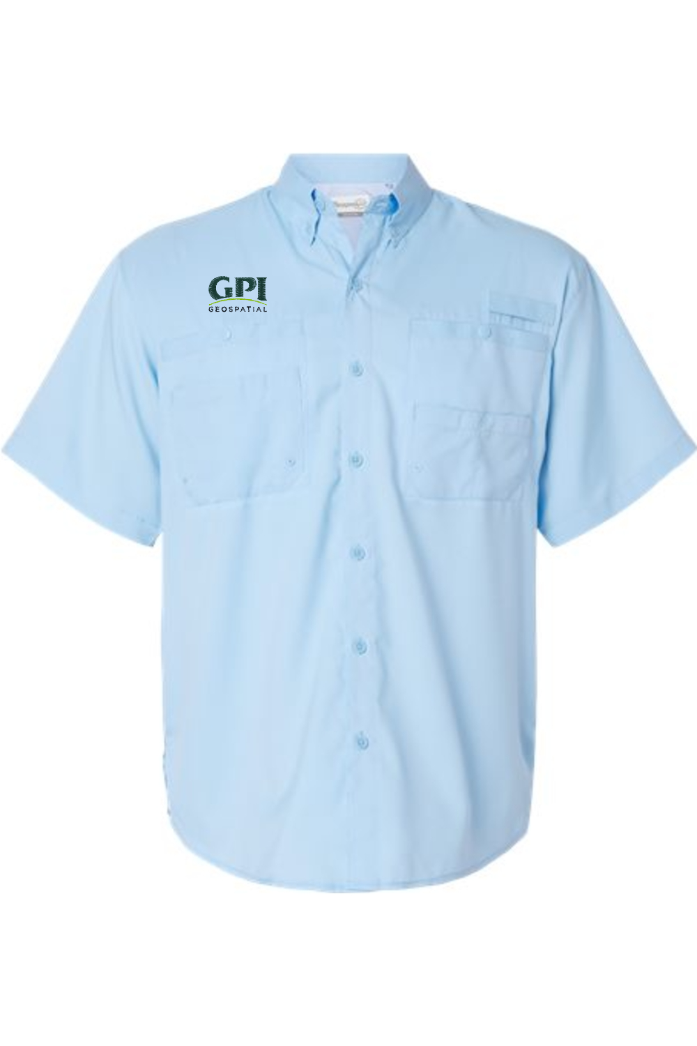 Men's Performance Short Sleeve Fishing Shirt - Geospatial